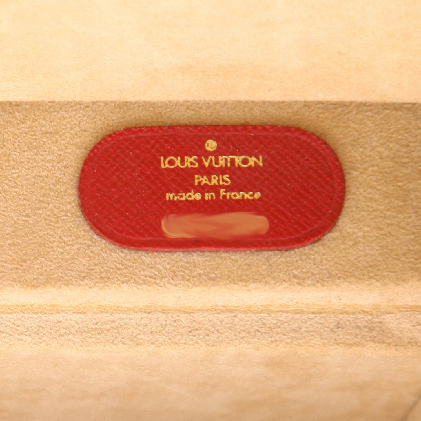 Malle Louis Vuitton Malle à livres en toile monogram et cuir naturel - Detail D2