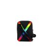 Bolso bandolera Louis Vuitton Danube Rainbow Messenger bag en cuero taiga negro - 360 thumbnail