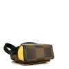 Louis Vuitton Editions Limitées Nigo Campus backpack in ebene damier canvas and natural leather - Detail D4 thumbnail