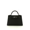 Hermes Kelly 20 cm handbag in black epsom leather - 360 thumbnail