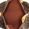 Bolso de mano Louis Vuitton Speedy 35 en lona Monogram marrón y cuero natural - Detail D2 thumbnail