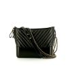 Chanel Gabrielle  medium model shoulder bag in black chevron quilted leather - 360 thumbnail