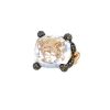 Pomellato Tango ring in pink gold,  rock crystal and diamonds - 00pp thumbnail