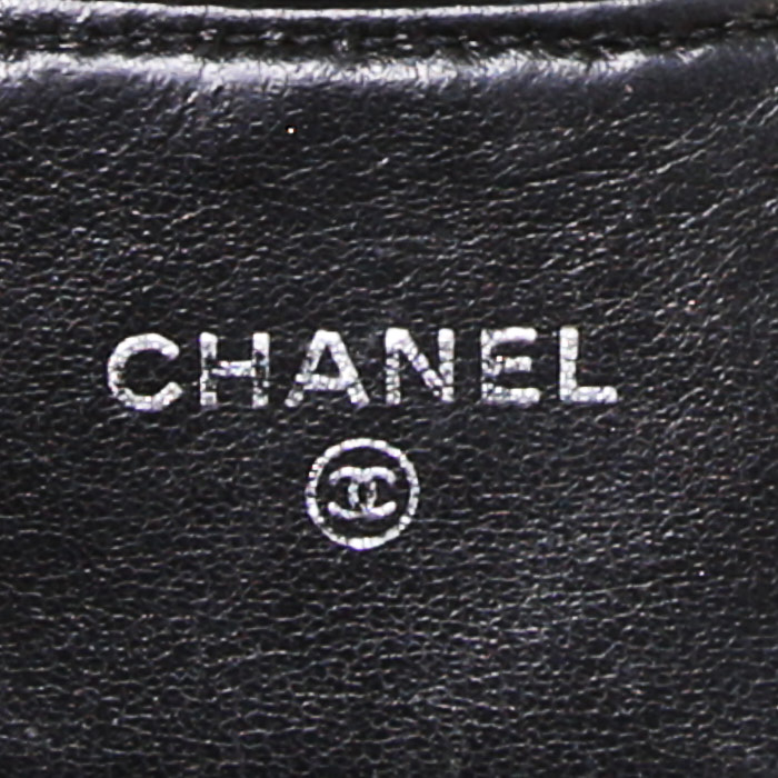 Chanel wallet in black quilted leather - Detail D3