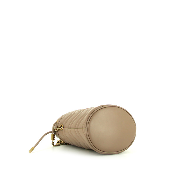 Gucci GG Marmont mini shoulder bag in beige quilted leather - Detail D4