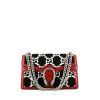Gucci Dionysus handbag in white and black monogram tweed and burgundy leather - 360 thumbnail