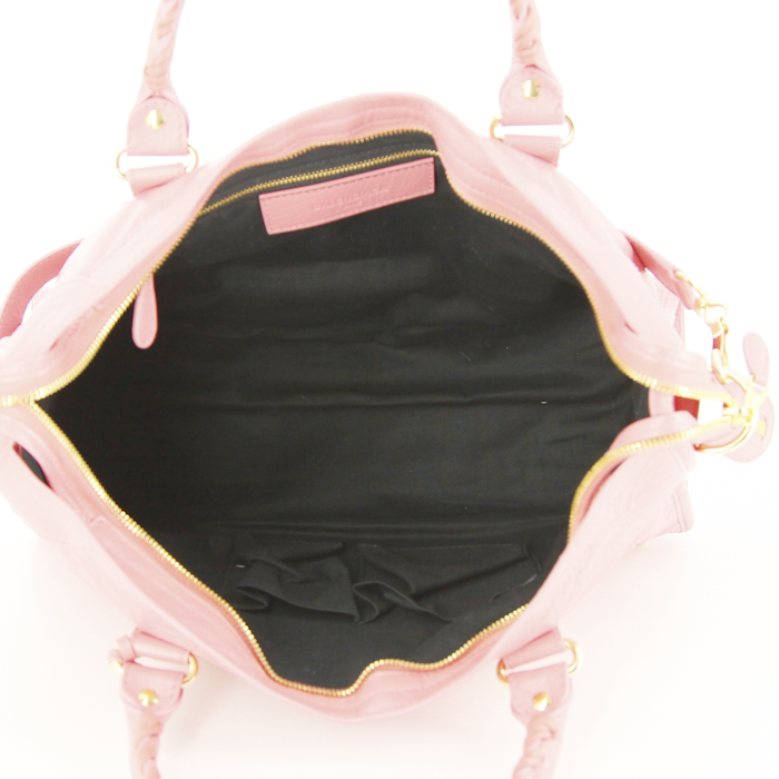 Borsa Balenciaga Classic City in pelle rosa - Detail D3