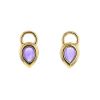 Poiray earrings in yellow gold and amethysts - 00pp thumbnail