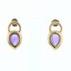 Poiray earrings in yellow gold and amethysts - 360 thumbnail