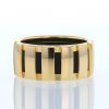 Chaumet Class One medium model ring in yellow gold and rubber - 360 thumbnail