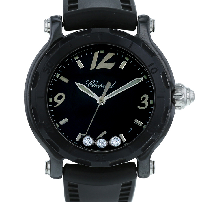 Reloj Chopard Happy Sport de cerámica noire y acero Ref :  8507 Circa  2000 - 00pp