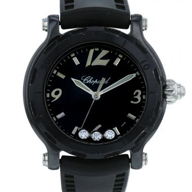 Reloj Chopard Happy Sport de cerámica noire y acero Ref :  8507 Circa  2000