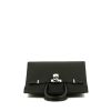 Hermes Birkin 25 cm handbag in black epsom leather - 360 Front thumbnail