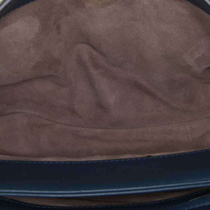 Borsa Bottega Veneta Olimpia in coccodrillo blu - Detail D3