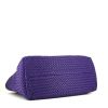 Shopping bag Bottega Veneta in pelle intrecciata viola - Detail D4 thumbnail