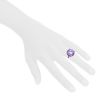 Mauboussin Couleur d'Amour ring in white gold, amethyst, pink sapphires and diamonds - Detail D1 thumbnail