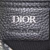Sac à dos Dior Saddle en toile monogram Oblique bleue et cuir bleu - Detail D4 thumbnail