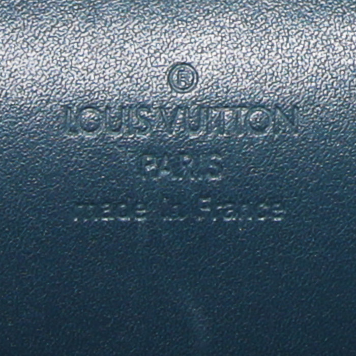 Sac à main Louis Vuitton en cuir verni vert-sapin - Detail D4