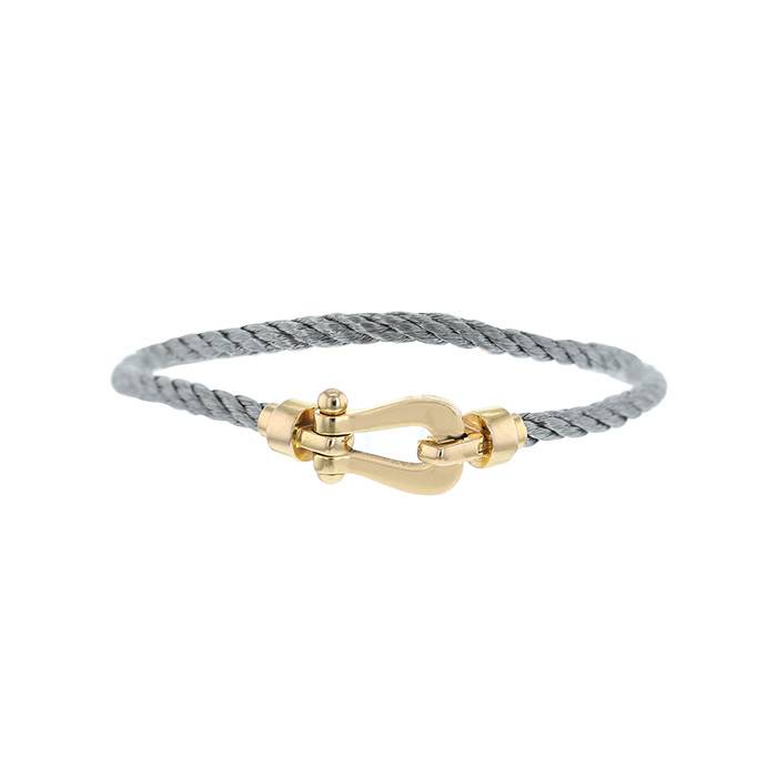 Fred Paris Force 10 Bracelet Woven Cord with Stainless Steel and