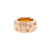 Pomellato Iconica large model ring in pink gold and diamonds - 00pp thumbnail