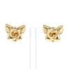 Bulgari earrings for non pierced ears in yellow gold - 360 thumbnail
