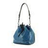 Bolso de mano Louis Vuitton petit Noé en cuero Epi azul y cuero negro - 00pp thumbnail