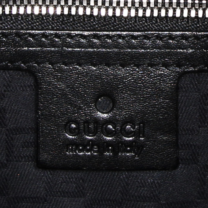 Sac à main Gucci Gucci Vintage en toile et cuir noire - Detail D3