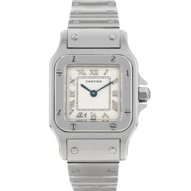 Pre owned cartier on sale santos mens watch