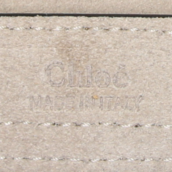 Bolso bandolera Chloé Hudson en cuero amarillo - Detail D3