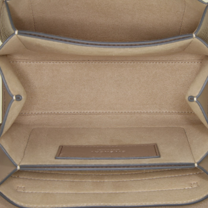 Bolso de mano Givenchy GV3 en cuero color topo y ante color topo - Detail D3