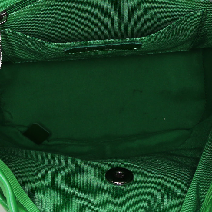 Zaino Chanel Sac à dos in pelle trapuntata verde - Detail D2
