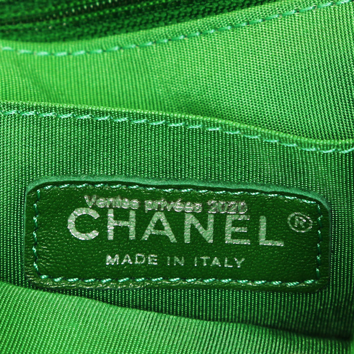 Zaino Chanel Sac à dos in pelle trapuntata verde - Detail D3