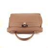 Hermes Kelly 40 cm handbag in etoupe togo leather - 360 Front thumbnail