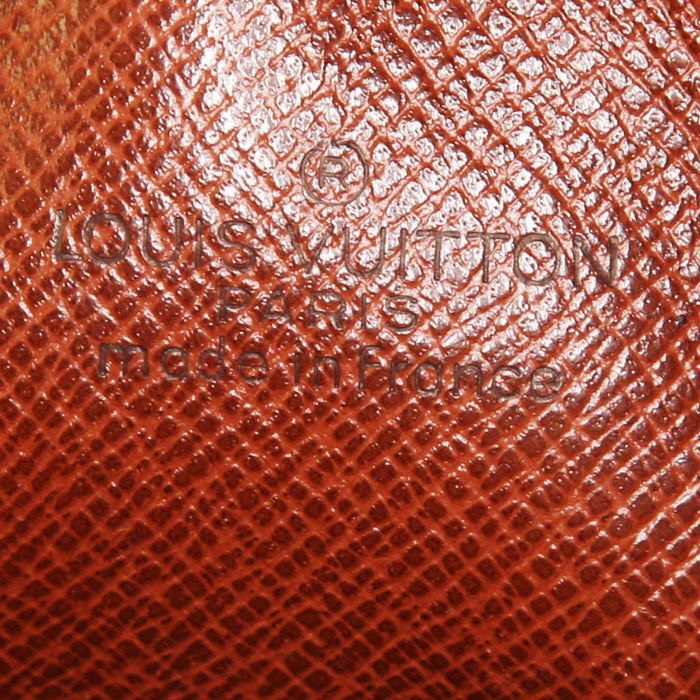 Sac bandoulière Louis Vuitton Marly en toile monogram et cuir naturel - Detail D3