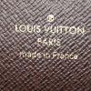Louis Vuitton wallet in pink leather and ebene damier canvas - Detail D3 thumbnail