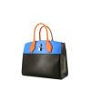 Bolso de mano Louis Vuitton City Steamer modelo mediano en cuero azul, naranja y negro - 00pp thumbnail