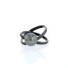 Mikimoto ring in white gold,  lacquer and cultured pearl - 360 thumbnail