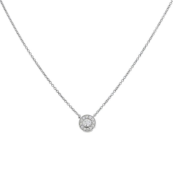 Collar Tiffany & Co Circlet en oro blanco y diamantes - 00pp