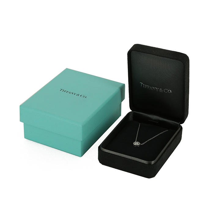 Collar Tiffany & Co Circlet en oro blanco y diamantes - Detail D2