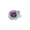 Dior Rose Dior Bagatelle medium model ring in white gold,  diamonds and sapphires - 00pp thumbnail