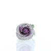 Dior Rose Dior Bagatelle medium model ring in white gold,  diamonds and sapphires - 360 thumbnail