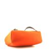 Hermes backpack in orange and red canvas and leather - Detail D4 thumbnail