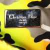 Pochette Dior Anselme Reyle en cuir cannage jaune - Detail D3 thumbnail