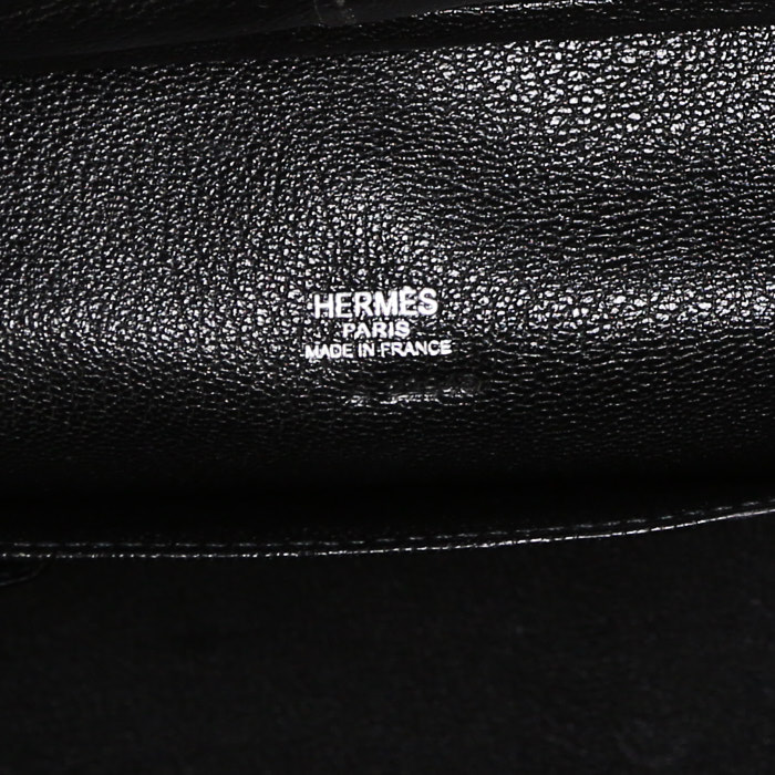 Sac à main Hermes V en cuir togo noir - Detail D3