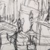 Alberto Giacometti, "Têtes et tabourets", lithograph on Arches paper, signed, numbered and framed, of 1954 - Detail D3 thumbnail