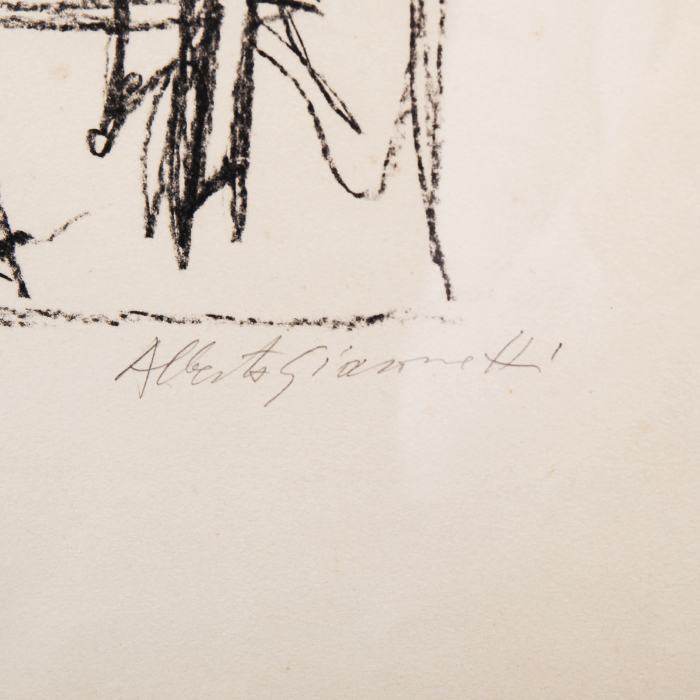 Alberto Giacometti, "Tête de cheval II", lithograph on paper, signed, numbered and framed, of 1954 - Detail D1