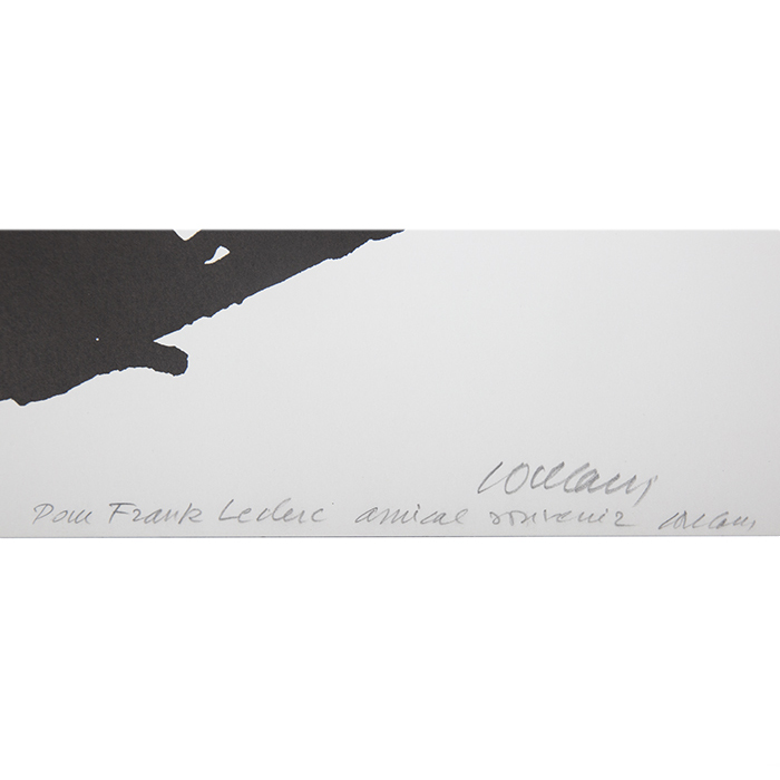 Pierre Soulages, "Lithographie 43", lithographie en couleurs sur papier, signée, numérotée, dédicacée et encadrée, de 1995 - Detail D3