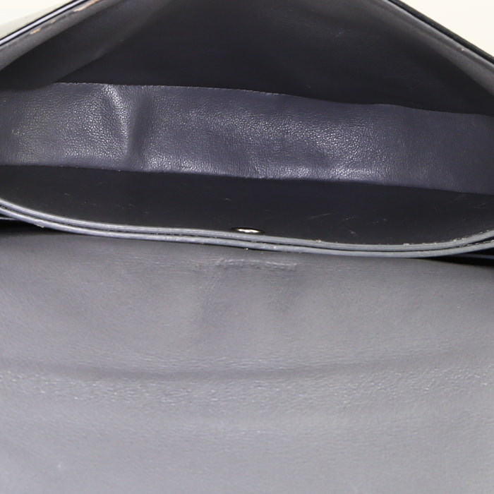 Borsa a tracolla Céline Trotteur modello grande in pelle grigia - Detail D2