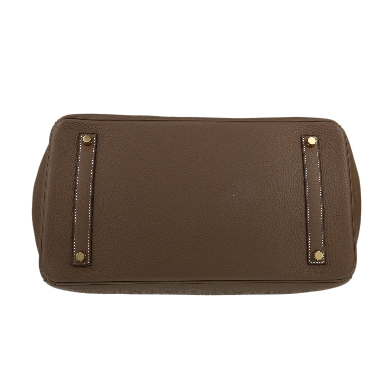 Borsa Hermes Birkin 35 cm in pelle togo etoupe - Detail D1