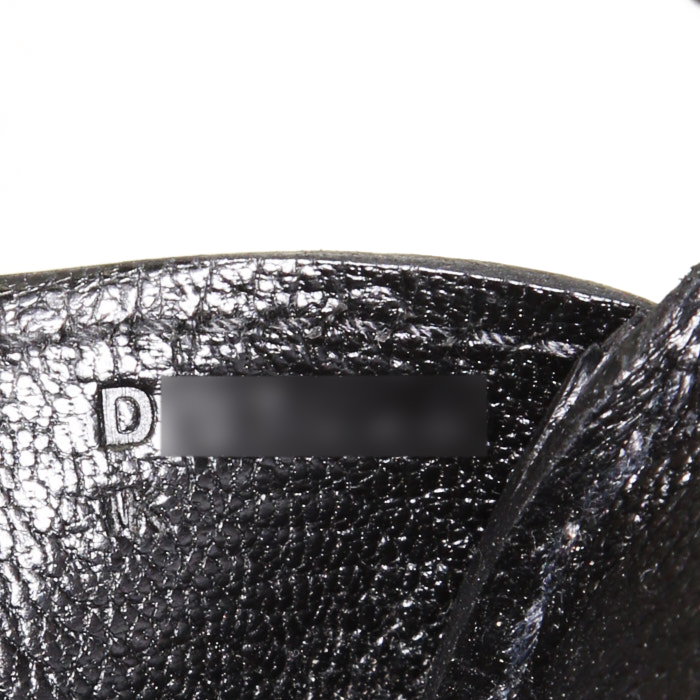 Hermes Birkin 35 cm handbag in black epsom leather - Detail D4